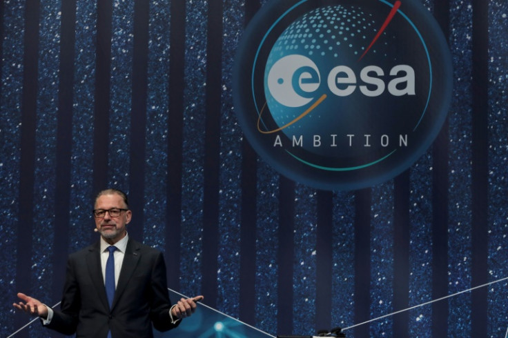 Josef Aschbacher, director general de la Agencia Espacial Europea, habla en París, 23 de noviembre de 2022