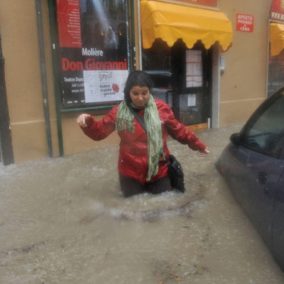 Inundaciones en Francia e Italia
