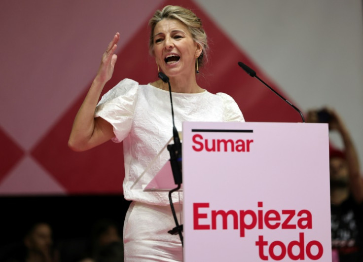 La española Yolanda Díaz espera reunir a la extrema izquierda detrás de su plataforma recién formada, Sumar.