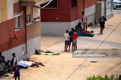 Migrantes en Ceuta España